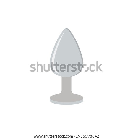 Anal plug icon. Vector illustration. Isolated.
