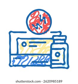 analgesics medicines pharmacy doodle icon sketch vector. analgesics medicines pharmacy sign. isolated symbol illustration