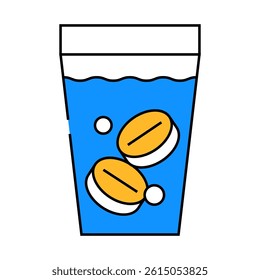 analgesics medicines pharmacy line icon vector. analgesics medicines pharmacy sign. isolated symbol illustration