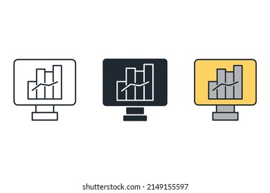 analisys icons  symbol vector elements for infographic web