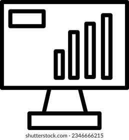 Analitycs Computer Screen Outline Icon