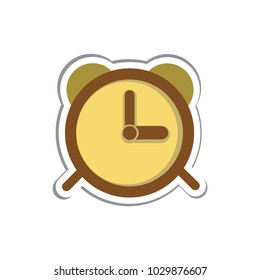 imagen de icono de reloj de alarma analógica
