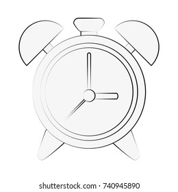 analog alarm clock icon image 