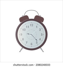 analog alarm clock ringer vector illustration
