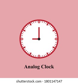 Analog Clock Clock Time Watch Vector Stock Vector (Royalty Free ...