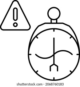 Analog dial reading hangging scale Concept Vector Icon Design, Weight Measuring device Error Symbol, Mass balances Sign, calibration and Vibration Stock Illustration