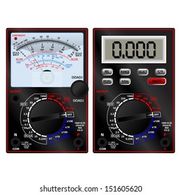 Analog and digital multimeter