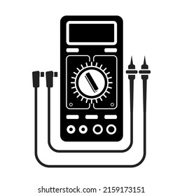 Analog Digital Multimeter Line Icon Tester Stock Vector (Royalty Free ...