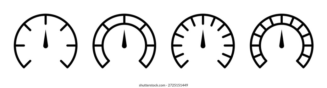 Analog Gauge and Meter Icon Set