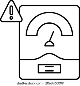 Analog health Fitness Scale Concept Vector Icon Design, Weight Measuring device Error Symbol, Mass balances Sign, calibration and Vibration Stock Illustration