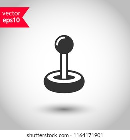 Analog icon. Console sign. Game pad vector icon. Joystick sign. EPS 10 flat symbol.