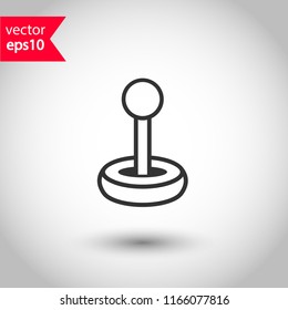 Analog icon. Console sign. Game pad vector icon. Joystick sign. EPS 10 flat symbol.