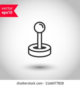 Analog icon. Console sign. Game pad vector icon. Joystick sign. EPS 10 flat symbol.