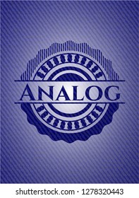 Analog jean background