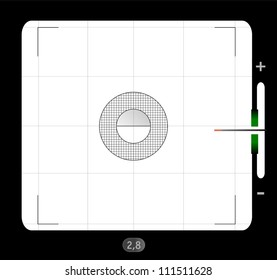 analog medium format viewfinder screen, with free space for your pics, vector