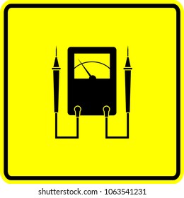 analog multimeter sign