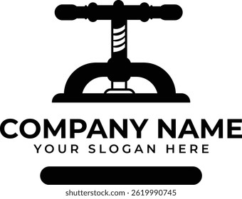 Logotipo analógico de la antigua impresora: Antiguas, retro, Tecnología, impresión, clásico y nostalgia
