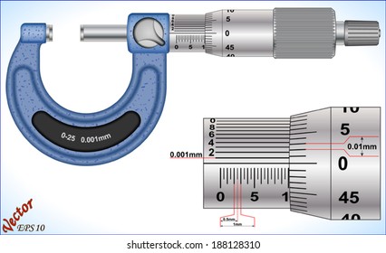 Analoges Außenmikrometer (0,001 mm,)