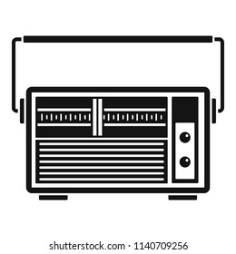 Analog radio icon. Simple illustration of analog radio vector icon for web design isolated on white background