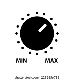Analog regulator icon vector illustration on white background..eps