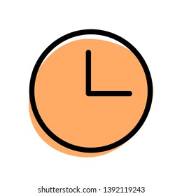 Analog round dial watch for displaying timepiece mechanism