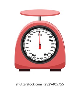 A digital weighing scale Royalty Free Vector Image