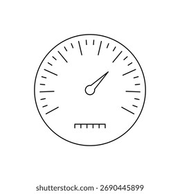elemento de projeto analógico do velocímetro