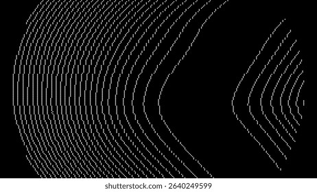 Analog Static Noise With Digital Pixel Glitch Effect. VHS Corrupted Signal and Damaged TV Error Distortion. Retro CCTV Overlay Texture Background. Vector Illustration.