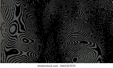 Analog Static Noise Glitch Effect. Digital Pixel Noise. VHS Corrupted Signal. Damaged Error Television Image. Vector illustration.