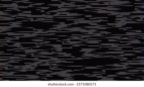 Analog Static Noise Glitch Effect. Digital Pixel Noise. VHS Corrupted Signal. Damaged Error Television Image. Vector illustration.