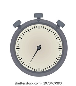 Analog stopwatch isolated. vector illustration