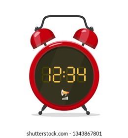 Analog Style Alarm Clock with Digital Display