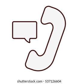 analog telephone icon image vector illustration design 