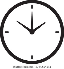 Analog timepiece displaying hours, minutes, and seconds, representing scheduling, deadlines, and temporal concepts