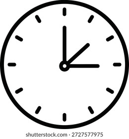 Ilustración vectorial de reloj analógico con múltiples manos. Diseño preciso de la cara del cronómetro para los horarios de monitoreo.