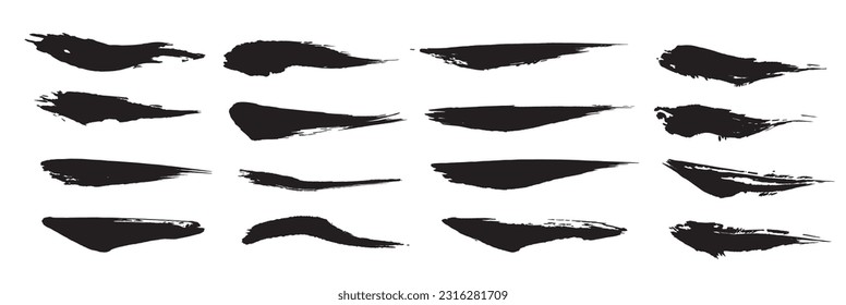Analog touch material: brush texture ink ink brush pattern wave pattern