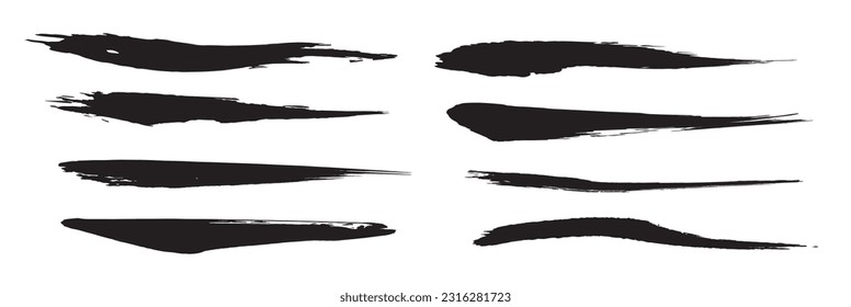 Analog touch material: brush texture ink ink brush pattern wave pattern