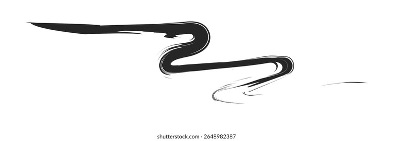 Analog touch material. The texture of the brush is beautiful. Wave pattern . Vector Illustration . EPS 10 .
