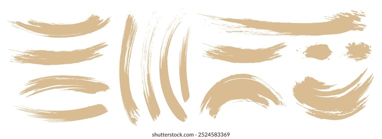 Analog touch materials: brush texture, ink, brush pattern