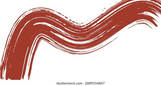 Materiais sensíveis ao toque analógicos. A textura do pincel é bonita. Padrão de onda moderno