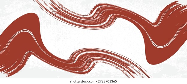 Analoge Touch-Materialien. Die Textur des Pinsels ist schön. Modernes Wellenmuster