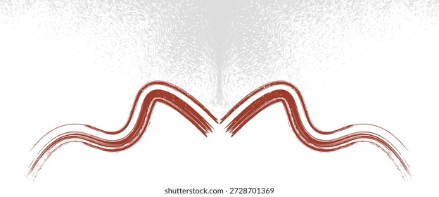 Materiais sensíveis ao toque analógicos. A textura do pincel é bonita. Padrão de onda moderno