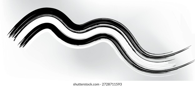 Materiais sensíveis ao toque analógicos. A textura do pincel é bonita. Padrão de onda moderno