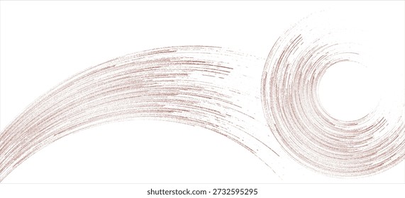 Materiais sensíveis ao toque analógicos. A textura do pincel é bonita. Padrão de onda moderno