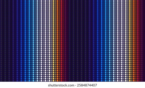 Analog TV Screen Close Up Texture. RGB LED Panel Pixels. Red Green Blue Dots. Monitor Macro Lights Overlay Texture. Vector Illustration.