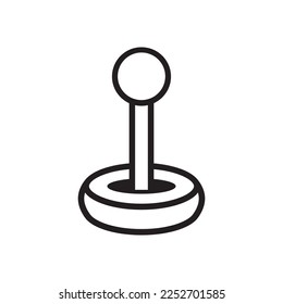 Analog vector icon. Console flat sign design. Game pad vector icon. Joystick sign. EPS 10 flat symbol pictogram