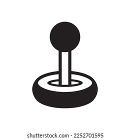 Analog vector icon. Console flat sign design. Game pad vector icon. Joystick sign. EPS 10 flat symbol pictogram