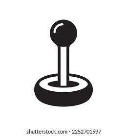 Analog vector icon. Console flat sign design. Game pad vector icon. Joystick sign. EPS 10 flat symbol pictogram