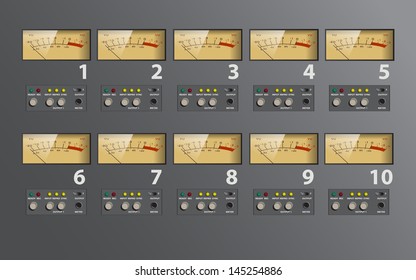 Analog VU Meter Music Control Board