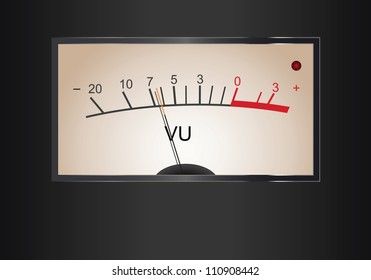 Analog VU Meter in vector